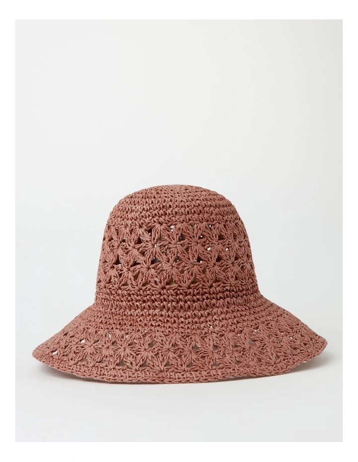 Paper Bucket Hat In Pink