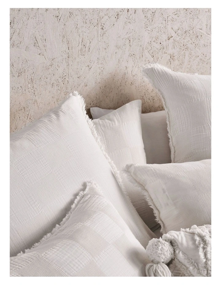 Capri Quilt Cover Set in White