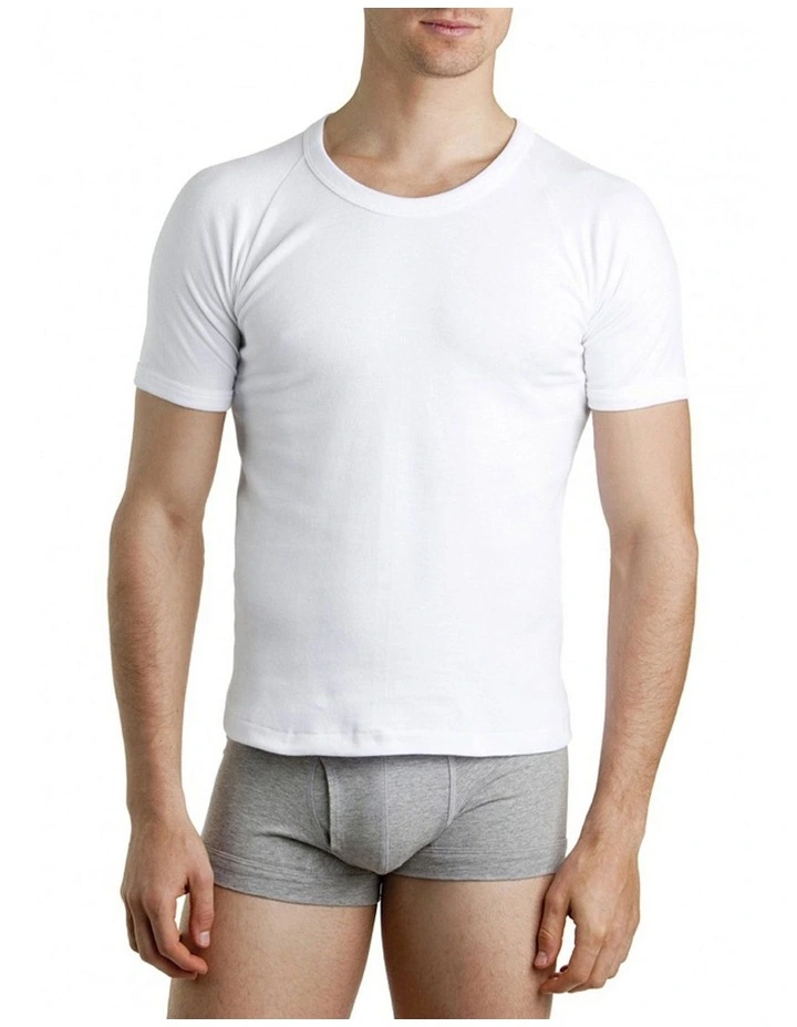 Raglan Short Sleeve T-Shirt in White