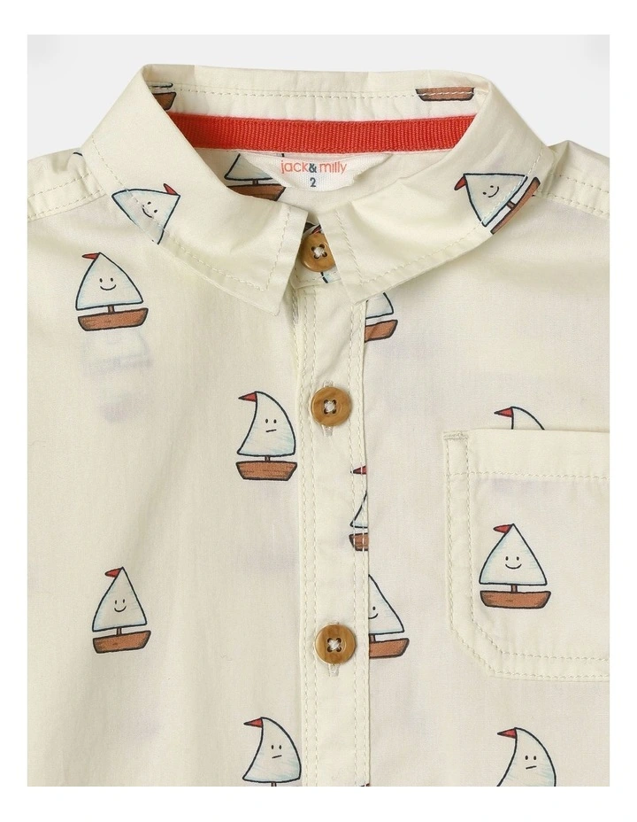 Dave Woven T-shirt In White