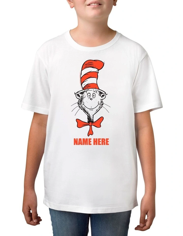 Boy's Dr Seuss Personalised Cotton T-Shirt