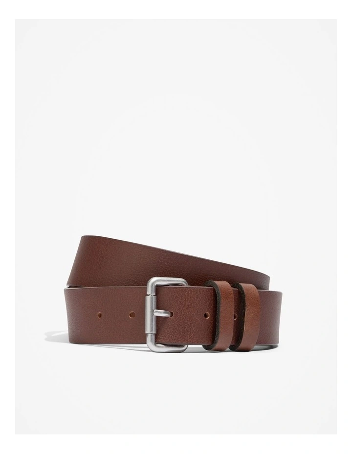 Australian Made Milled Belt in Chestnut