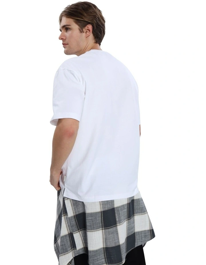 Super Soft Oversized Logo Graphic T-shirt in White