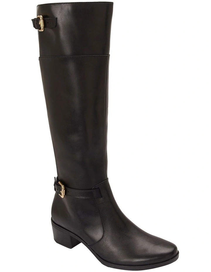 Hamish Black Hi Shine Boots
