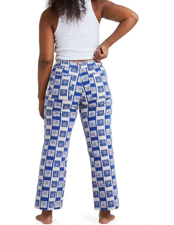 Sun Down Denim Pants in Palace Blue