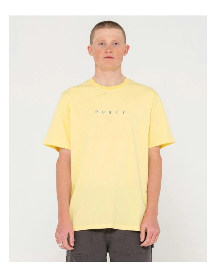 Short Cut 2 Short Sleeve Tee in Yellow
