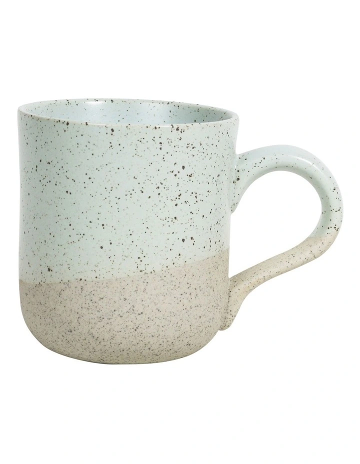 Solace Mug with Reactive Glaze in Duck Egg Clay