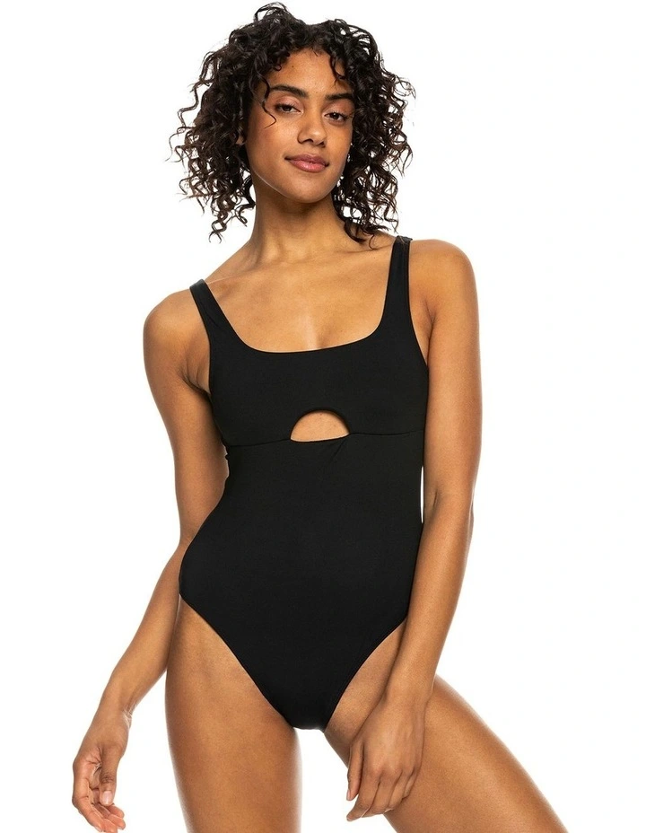 Pro The Double Line One Piece Swimsuit in Anthracite