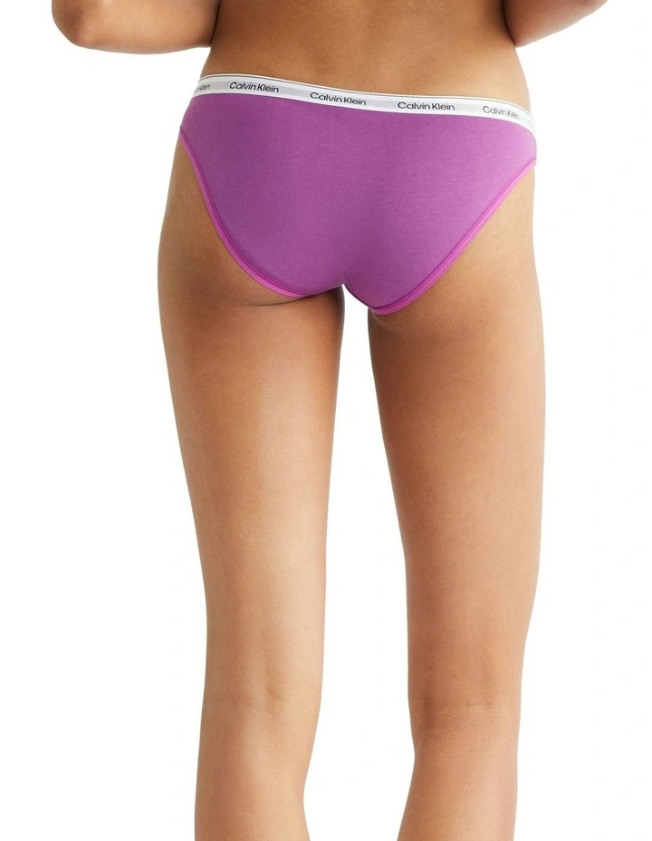 CALVIN KLEIN MODERN LOGO BIKINI DAHLIA