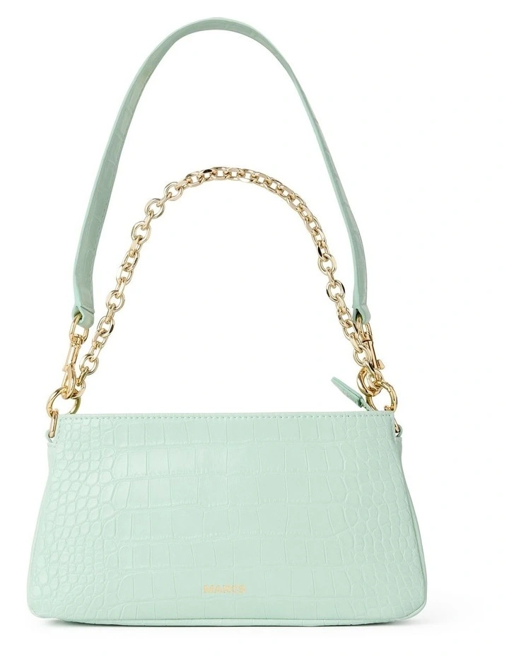 Caroline Shoulder Bag in Gum Leaf Green