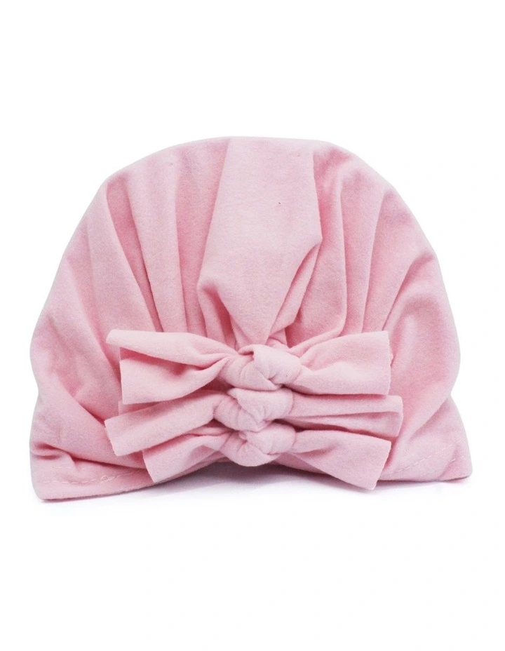 Bow Turban 3 Pack in Pink