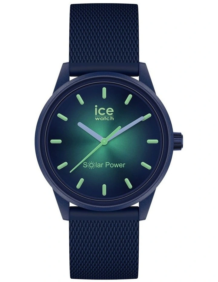 Solar Power Borealis Watch in Black