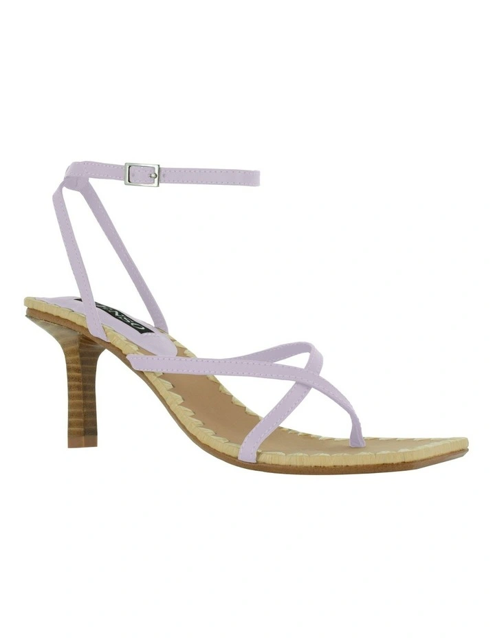 Monica Heeled Sandals in Purple