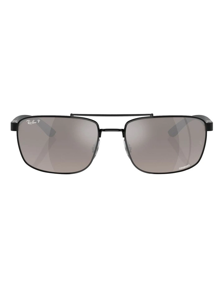 RB3737 Chromance Polarised Sunglasses in Black