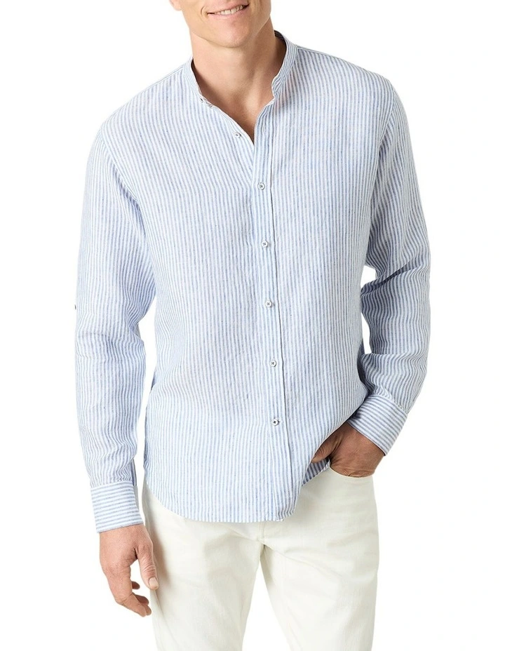 Castello Stripe Shirt in Blue