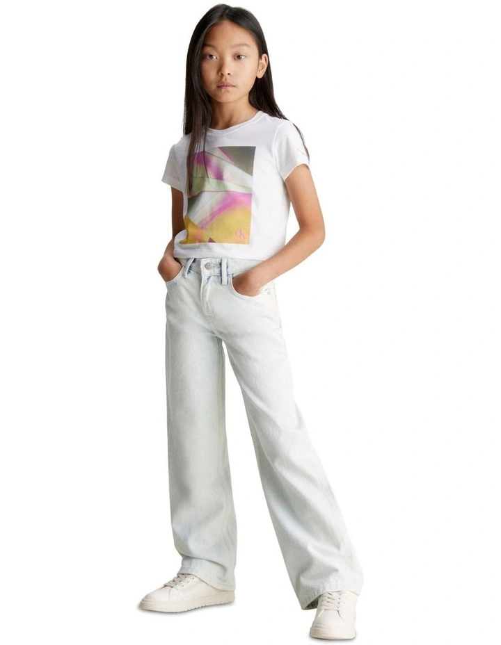 High Rise Wide Leg Jeans in Skylight Blue