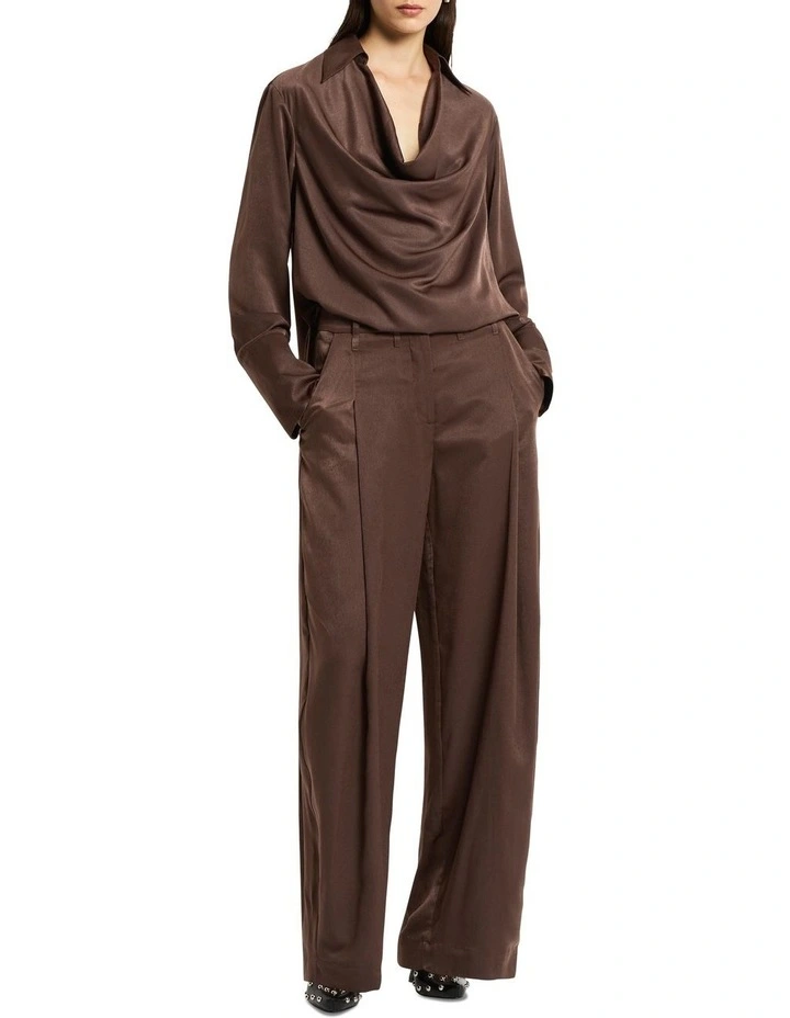 Sweet Disposition Blouse in Carob