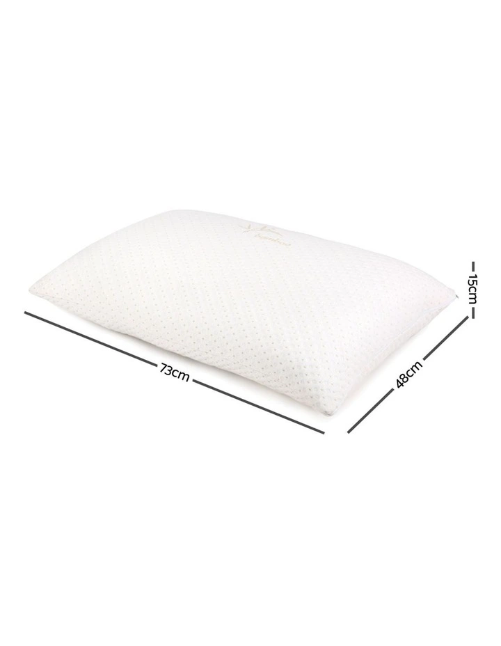 Set of 2 Single Bamboo Memory Foam Pillow
