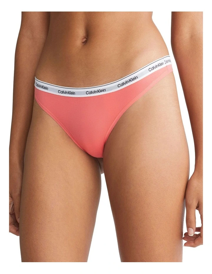 Modern Logo Thong in Orange