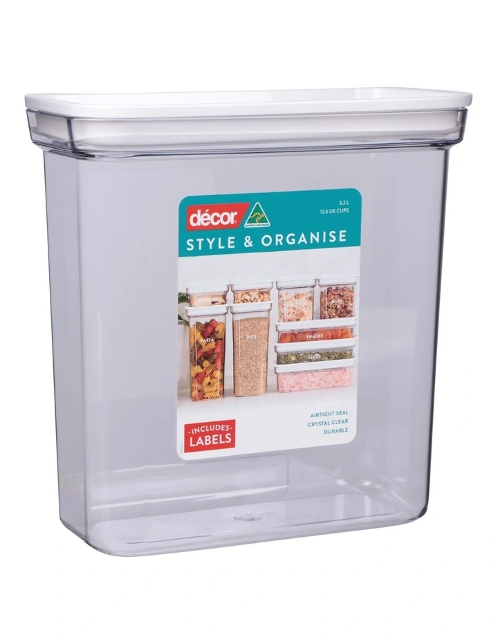 Pantry Style And Organise Oblong 3.2L in Clear