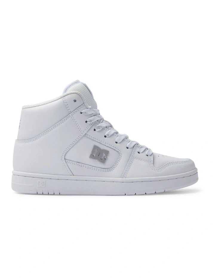 Manteca 4 High-Top Shoes in White/Silver