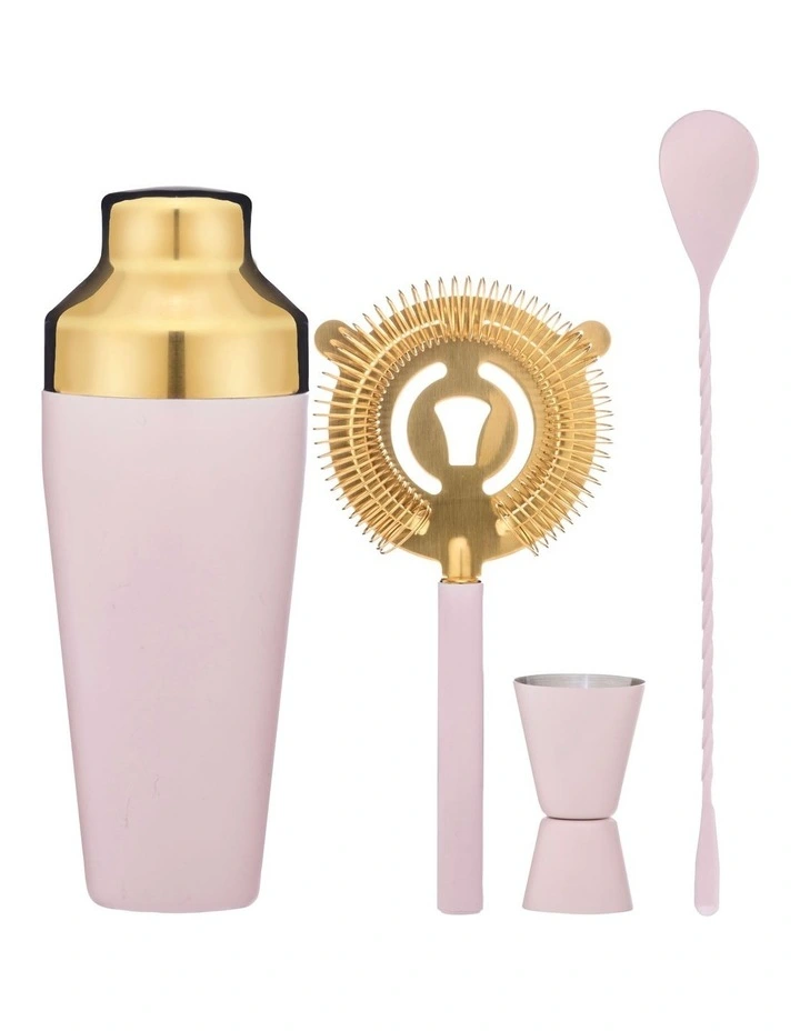 Tiffany 4 Piece Cocktail Set in Bare Pink