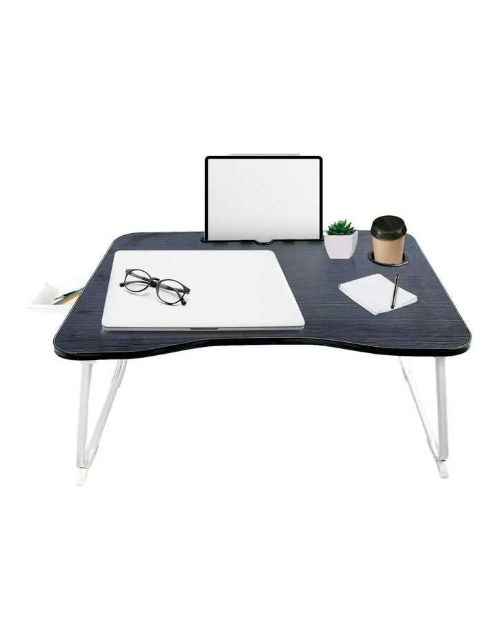Extra Large Multifunctional Portable Bed Tray Laptop Desk in Black