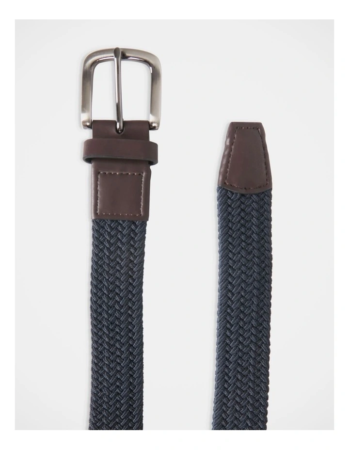 Woven Belt in Navy