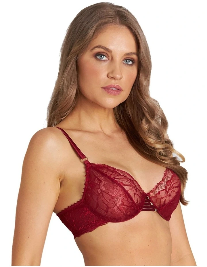 Fae Underwire Bra in Biking Red