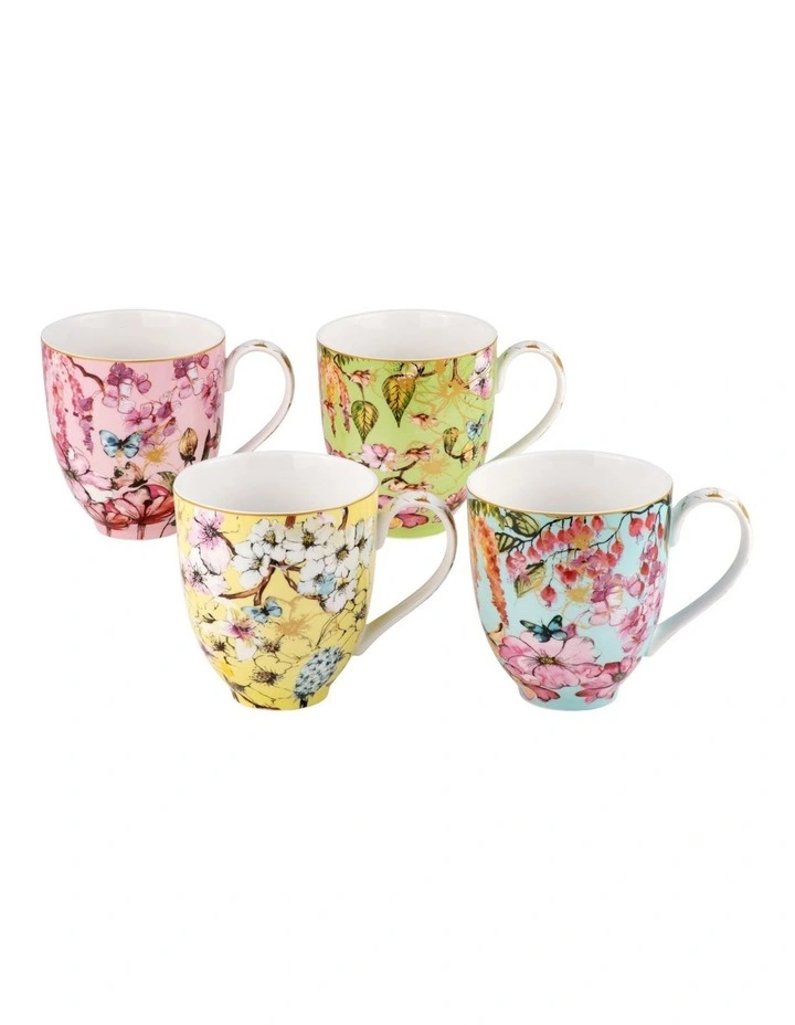 Coupe Mug Gift Boxed Set of 4 380ml in Mixed Colors