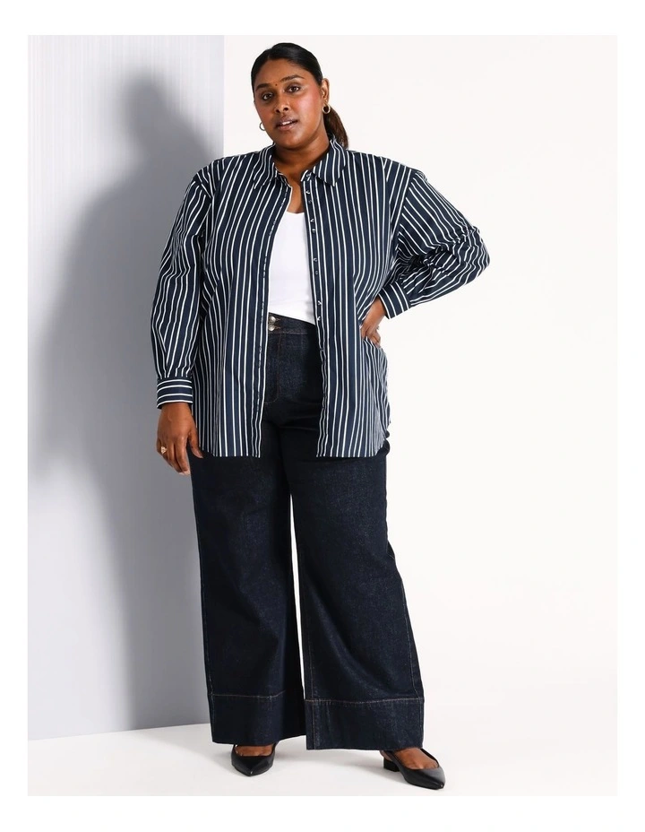 Organic Cotton Shirt in Navy