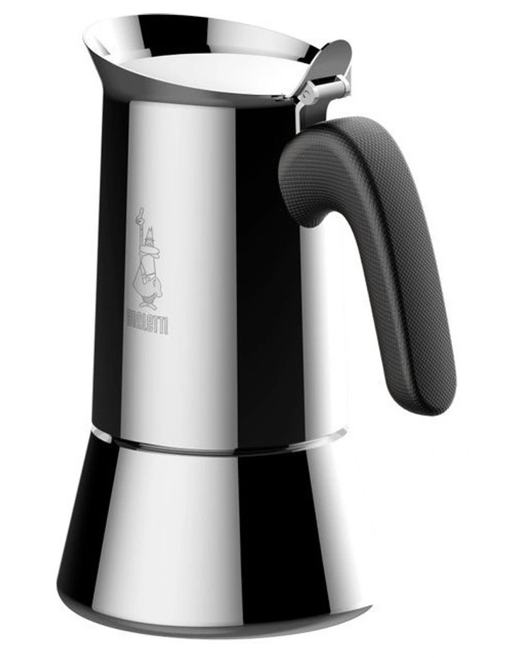 Venus Stainless Steel Induction 6 Cup Coffee Pot in Silver
