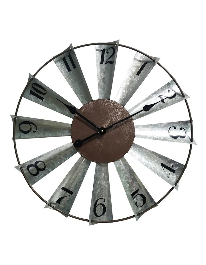 60 cm Windmill Wall Clock in Multi