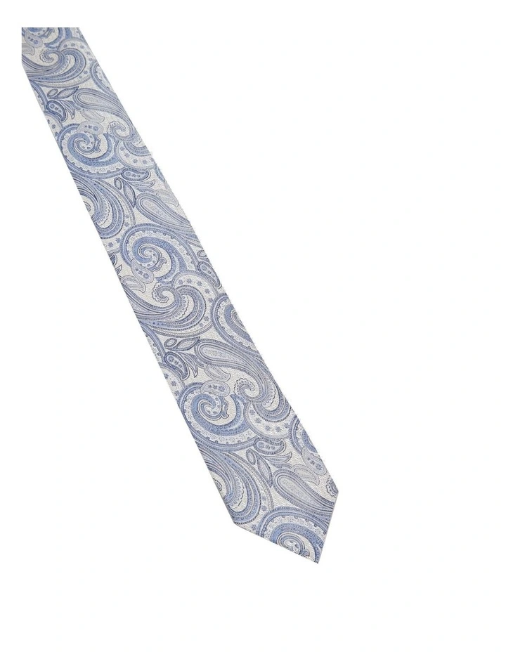 All Out Paisley Tie in Blue