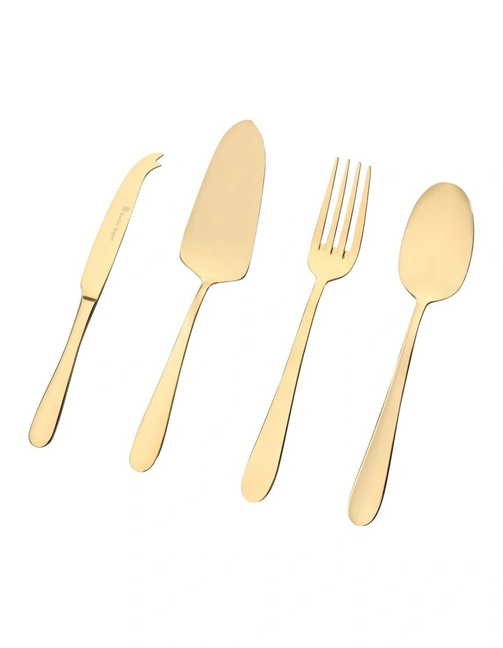 Stanley Rogers Albany Gold Hostess 4 Piece Sets in Gold