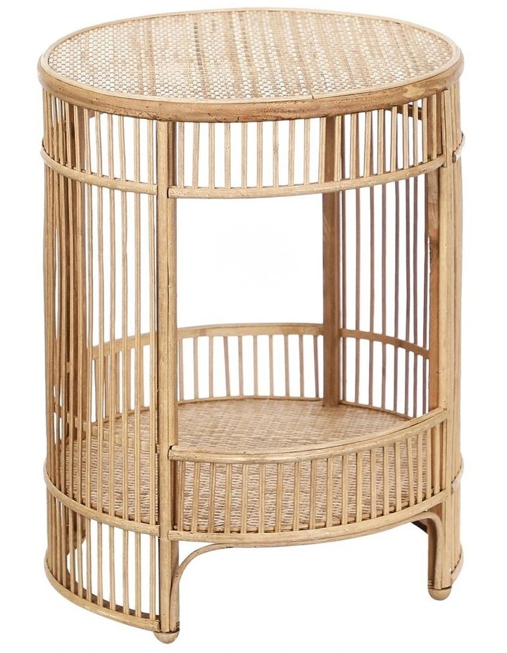 Harbour Bamboo Rattan Side Table in Natural