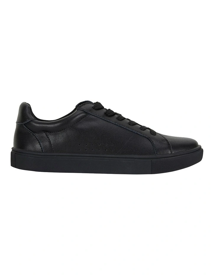 Serena Sneakers in Black on Black Leather