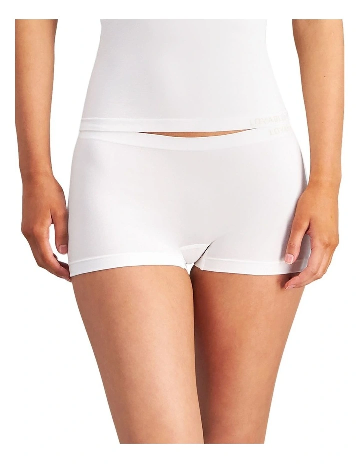 Lovable Seamless Boy Leg Brief in White