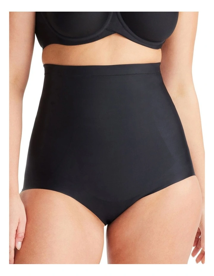 NO VPL High Waisted Brief in Black