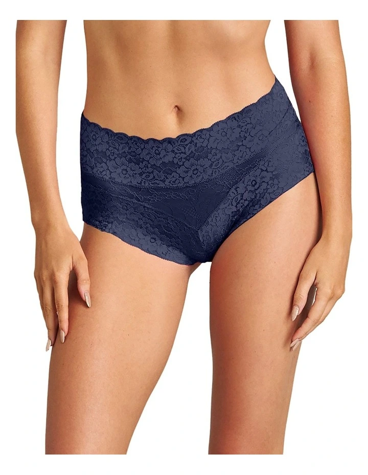 Lace Full Brief in Medieval Blue