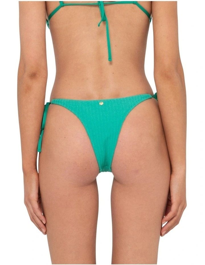 Lucky Brazilian Side Ties Bikini Pant in Green