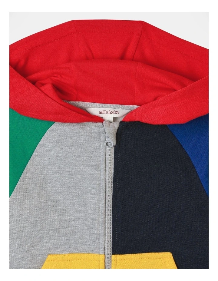 Fleece Zip Thru Sweat Top (3-8 Years) in Rainbow