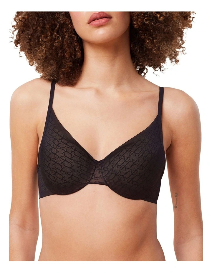 Signature Sheer Bra WHP EX in Black