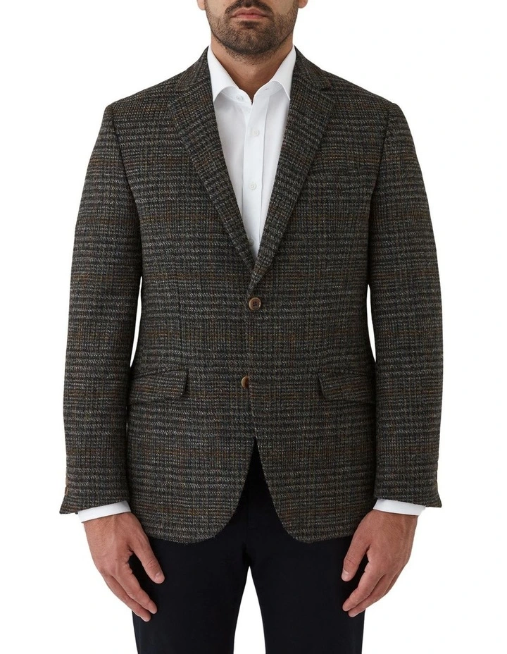 Harris Modern Fit Sports Jacket in Khaki