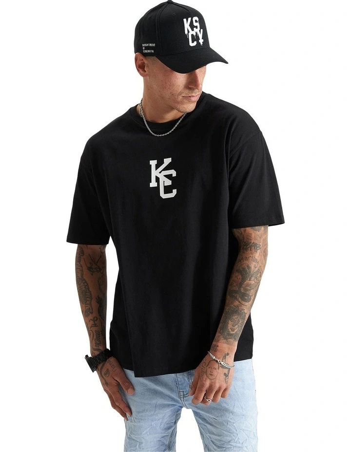 Fresno Heavy Box Fit Tee in Black