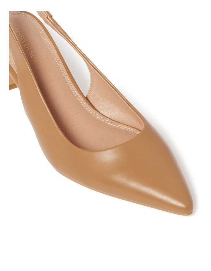 Susanna Slingback Pump Heels in Brown
