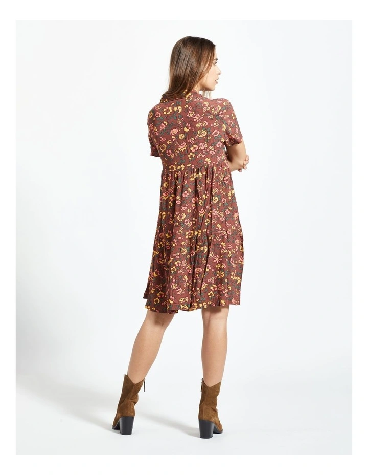 Brixton Beauford Dress Rum Raisin in Brown