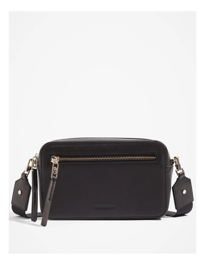 Branded Camera Bag in Black