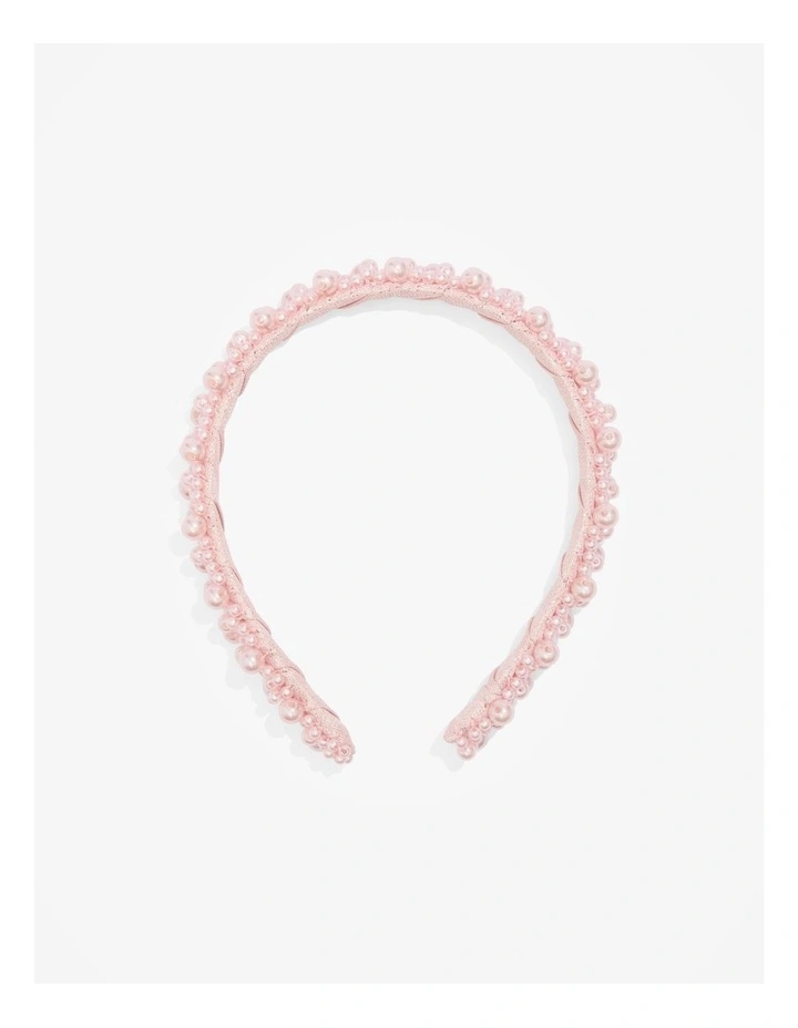 Pearl Headband in Mineral Pink