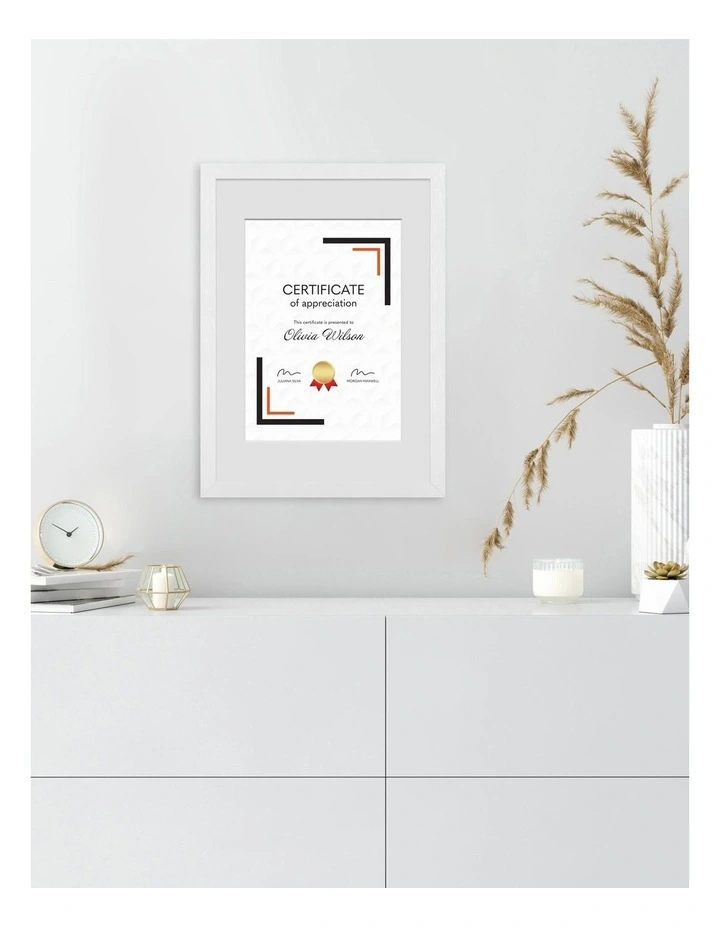 Premium Picture Photo Frame A4 Set of 2 in White